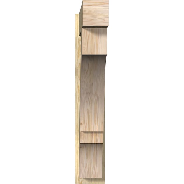 Balboa Block Rough Sawn Outlooker, Douglas Fir, 8W X 34D X 46H